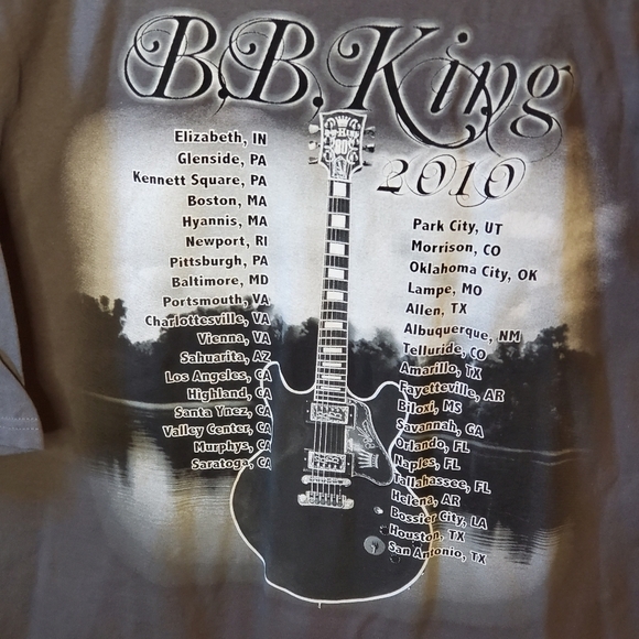 B B King T Shirt 2010 Tour  NWOT'S - Picture 4 of 7